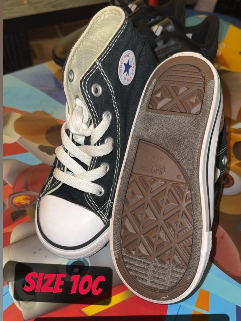 Converse Kids Black and White Low Top Sneakers